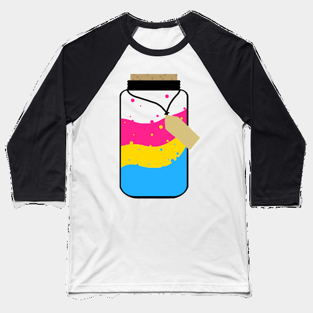 Pansexual Pride jar Baseball T-Shirt by Gumdrop